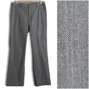 GAP Herringbone Pattern Classic Dress Pants Grey Sz 8